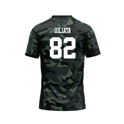 Hawaii - NCAA Football : Liatama Uiliata - Camo Football Jersey