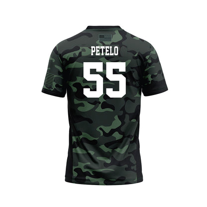 Hawaii - NCAA Football : Zoram Petelo - Camo Football Jersey-1
