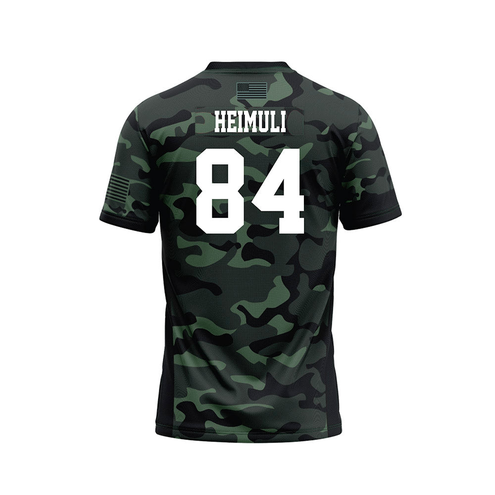 Hawaii - NCAA Football : Jarvis Heimuli - Camo Football Jersey-1