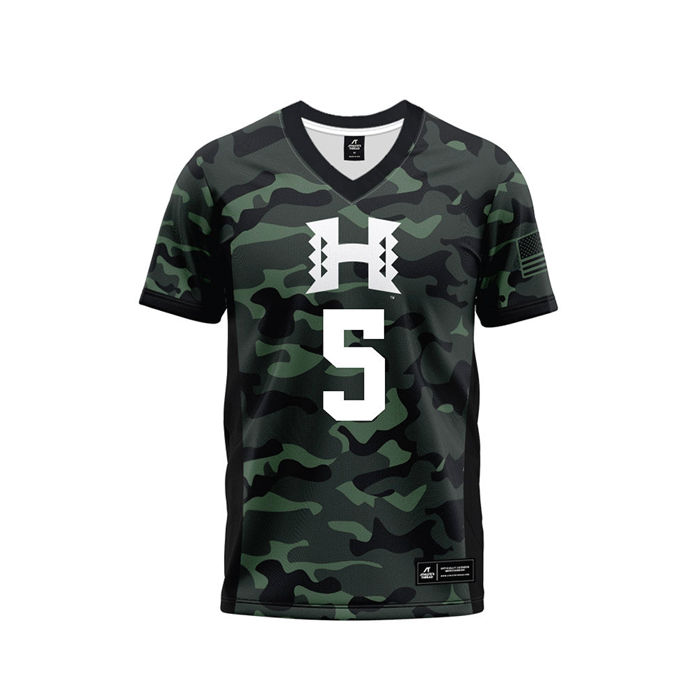 Hawaii - NCAA Football : Pofele Ashlock - Camo Football Jersey-0