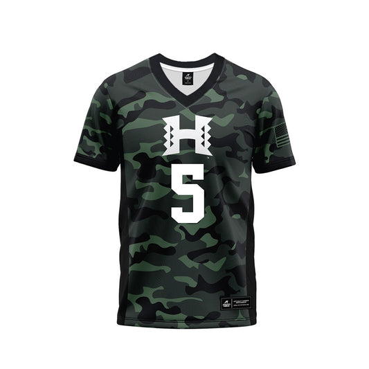 Hawaii - NCAA Football : Pofele Ashlock - Camo Football Jersey-0