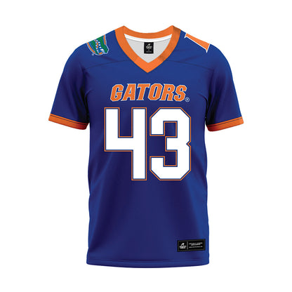 Florida - NCAA Football : Jaden Edgecombe - Blue Football Jersey