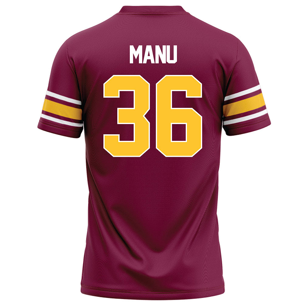 Arizona State - NCAA Football : Salesi Manu - Maroon Football Jersey
