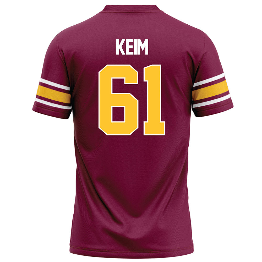 Arizona State - NCAA Football : Carson Keim - Maroon Football Jersey