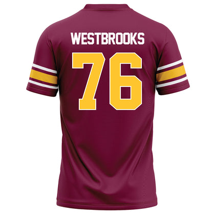 Arizona State - NCAA Football : Champ Westbrooks - Maroon Football Jersey-1