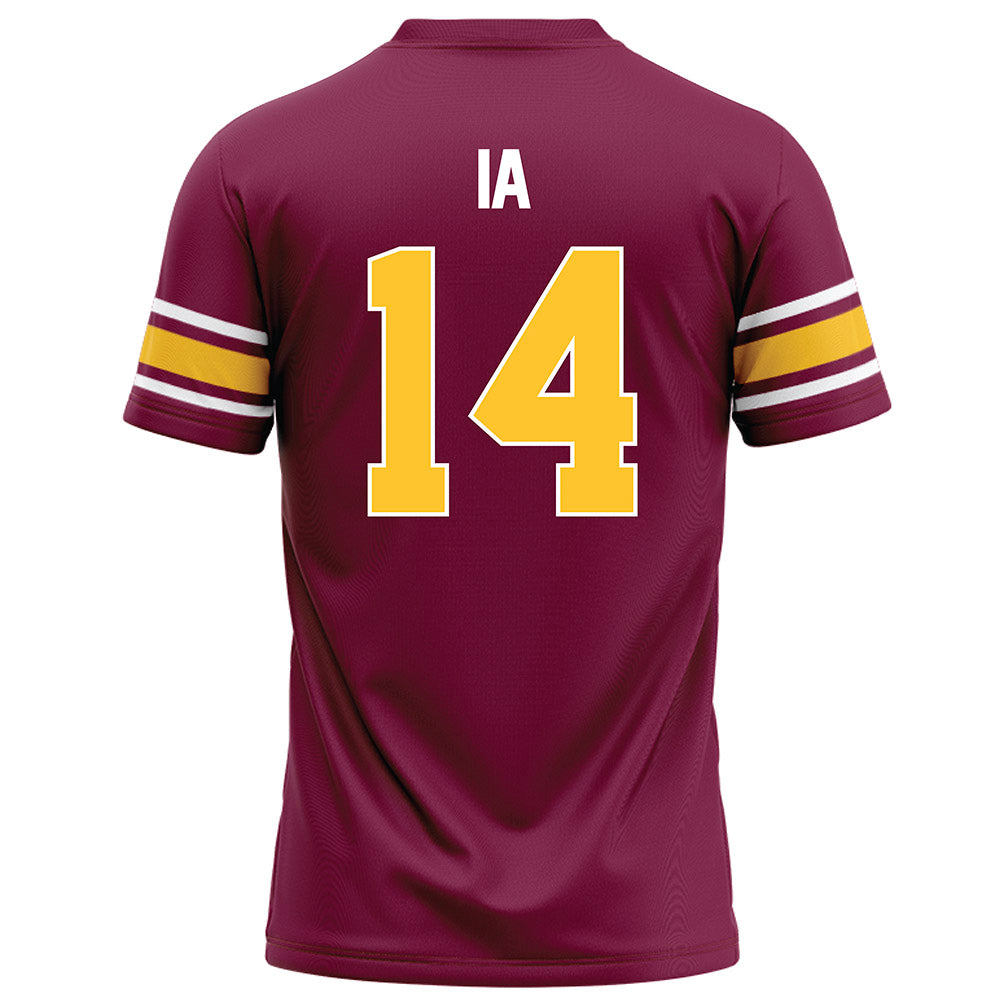 Arizona State - NCAA Football : Aaron Ia - Maroon Football Jersey-1