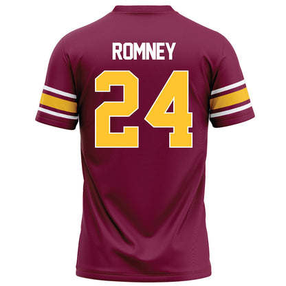 Arizona State - NCAA Football : Tate Romney - Maroon Football Jersey