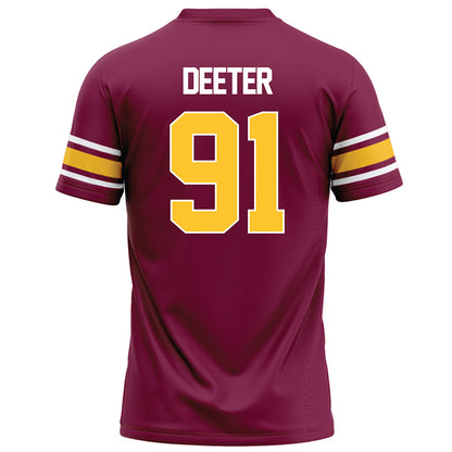 Arizona State - NCAA Football : Jp Deeter - Maroon Football Jersey