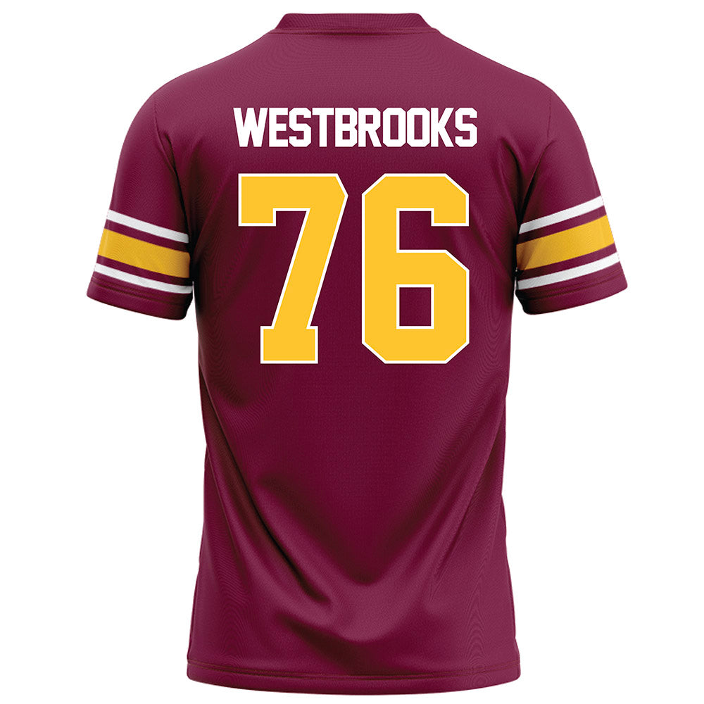 Arizona State - NCAA Football : Champ Westbrooks - Maroon Football Jersey