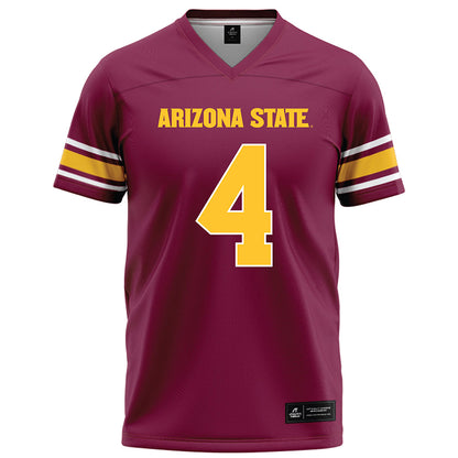 Arizona State - NCAA Football : Cameron Skattebo - Maroon Football Jersey