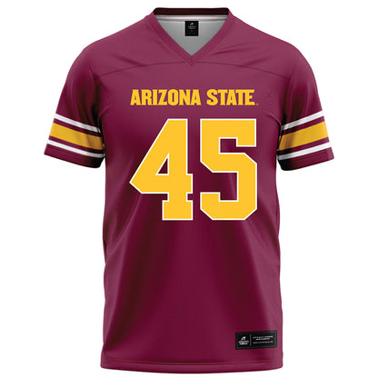 Arizona State - NCAA Football : James Giggey - Maroon Football Jersey