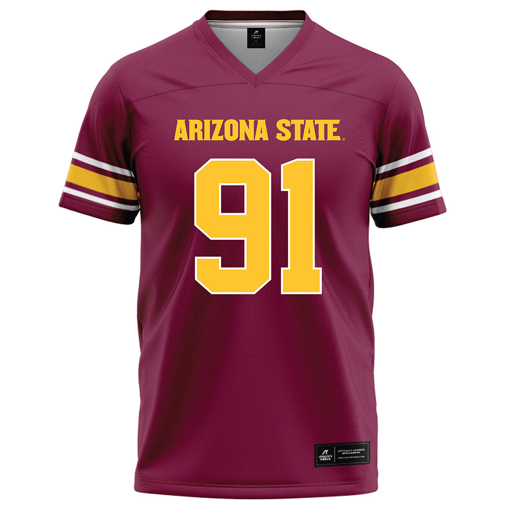 Arizona State - NCAA Football : Jp Deeter - Maroon Football Jersey