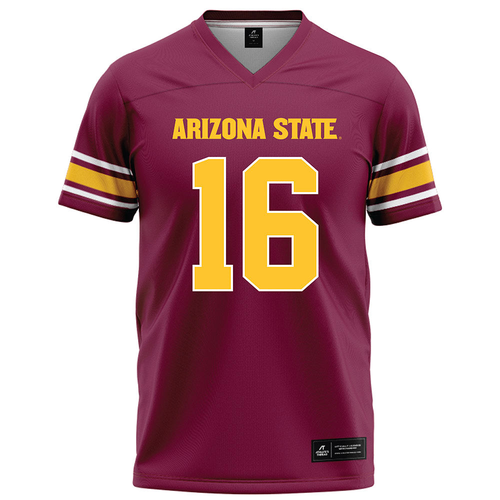 Arizona State - NCAA Football : Trenton Bourguet - Maroon Football Jersey