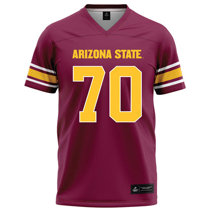 Arizona State - NCAA Football : Jalen Klemm - Maroon Football Jersey-0