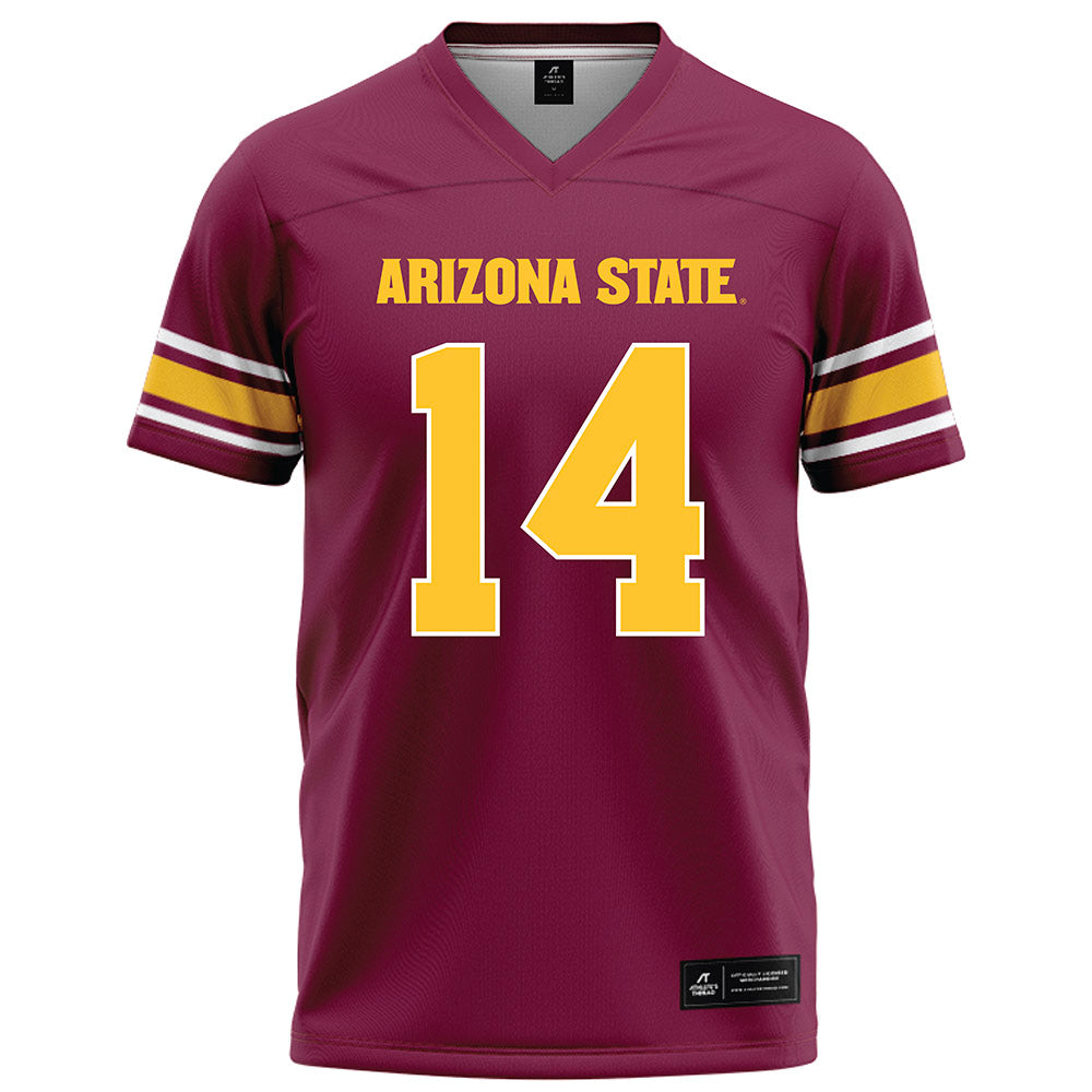 Arizona State - NCAA Football : Aaron Ia - Maroon Football Jersey-0