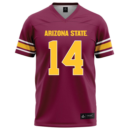 Arizona State - NCAA Football : Aaron Ia - Maroon Football Jersey-0