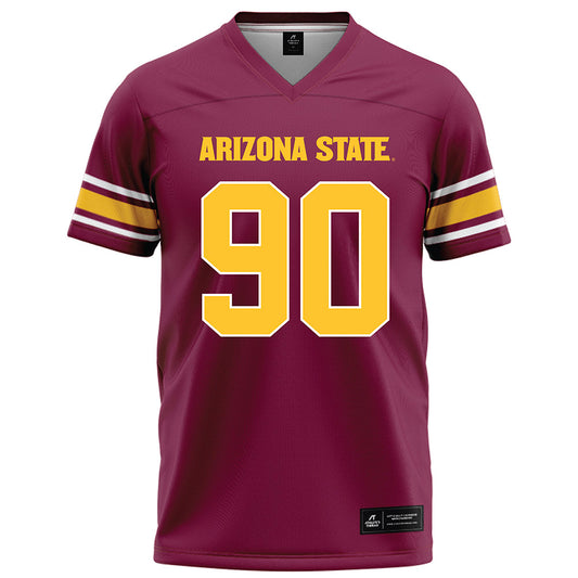 Arizona State - NCAA Football : Kyran Bourda - Maroon Football Jersey