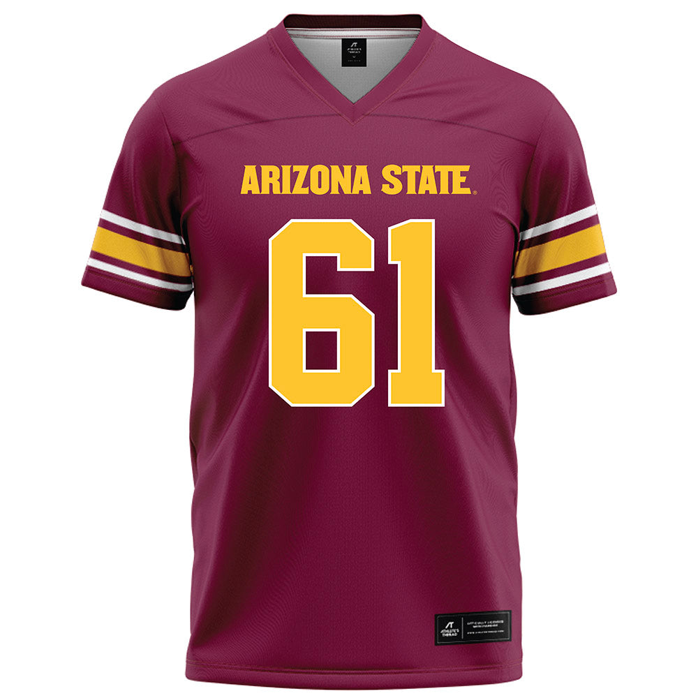 Arizona State - NCAA Football : Carson Keim - Maroon Football Jersey