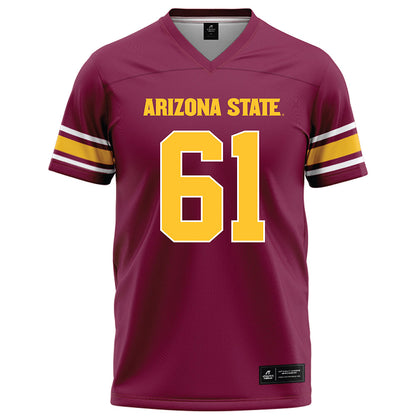 Arizona State - NCAA Football : Carson Keim - Maroon Football Jersey