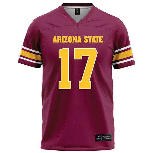 Arizona State - NCAA Football : Kaleb Black - Maroon Football Jersey