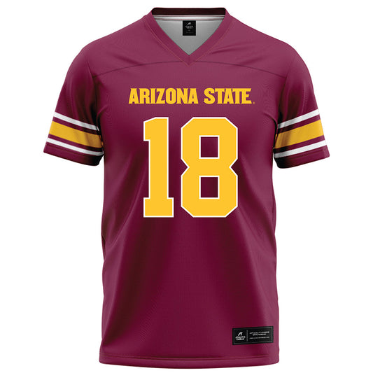Arizona State - NCAA Football : Jalen Moss - Maroon Football Jersey-0