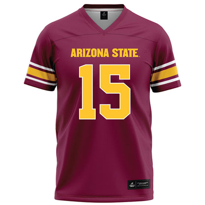 Arizona State - NCAA Football : Khamari Anderson - Maroon Football Jersey-0