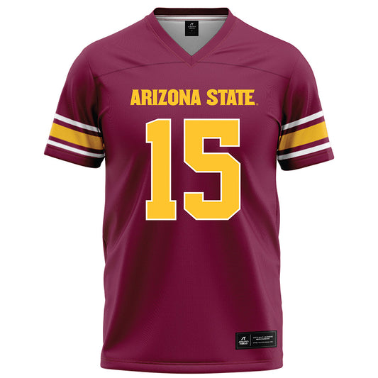 Arizona State - NCAA Football : Khamari Anderson - Maroon Football Jersey-0