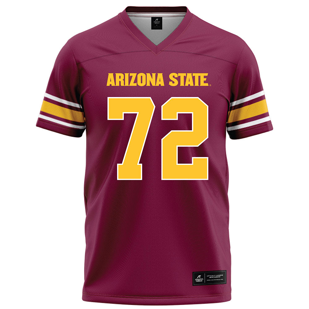 Arizona State - NCAA Football : Doughless Teloma - Maroon Football Jersey-0