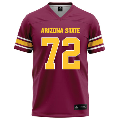 Arizona State - NCAA Football : Doughless Teloma - Maroon Football Jersey-0