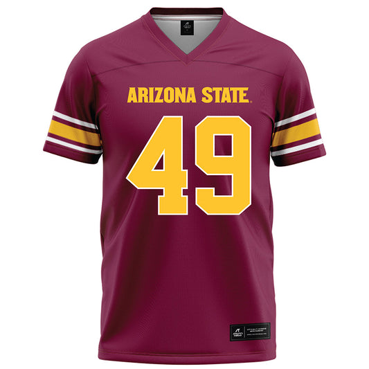 Arizona State - NCAA Football : Prayer Young-Blackgoat - Maroon Football Jersey-0