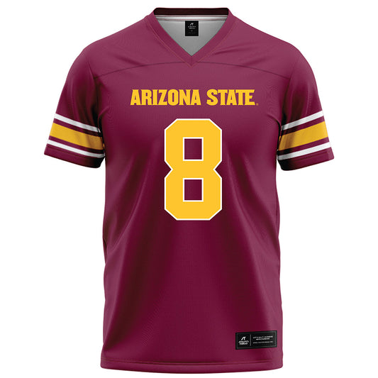 Arizona State - NCAA Football : Jordan Crook - Maroon Football Jersey