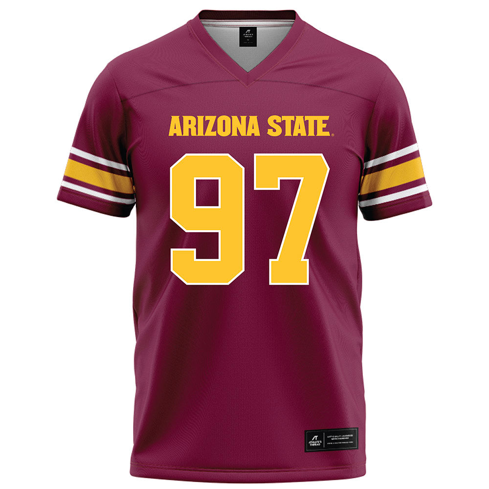 Arizona State - NCAA Football : Blazen Lono-Wong - Maroon Football Jersey-0