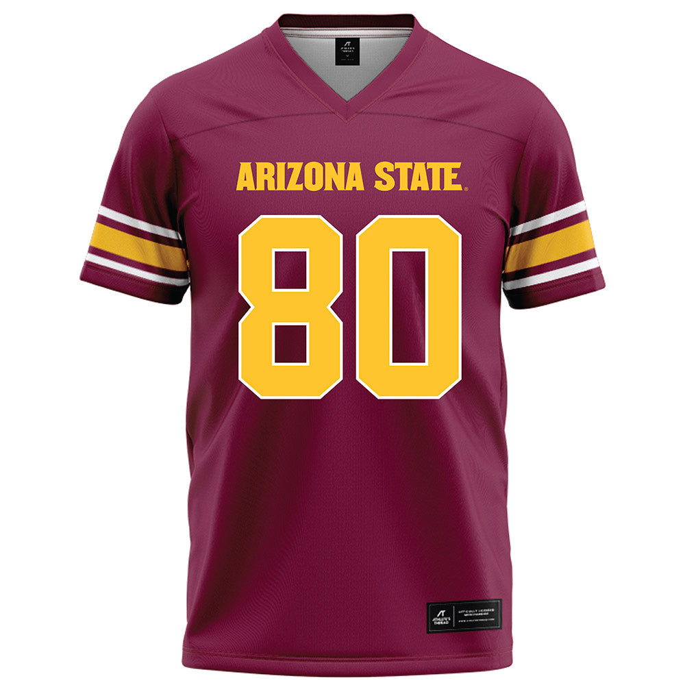 Arizona State - NCAA Football : Jayden Fortier - Maroon Football Jersey