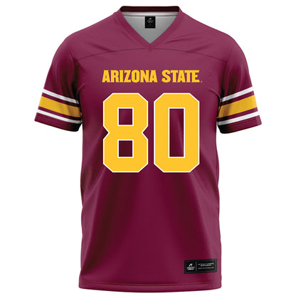 Arizona State - NCAA Football : Jayden Fortier - Maroon Football Jersey
