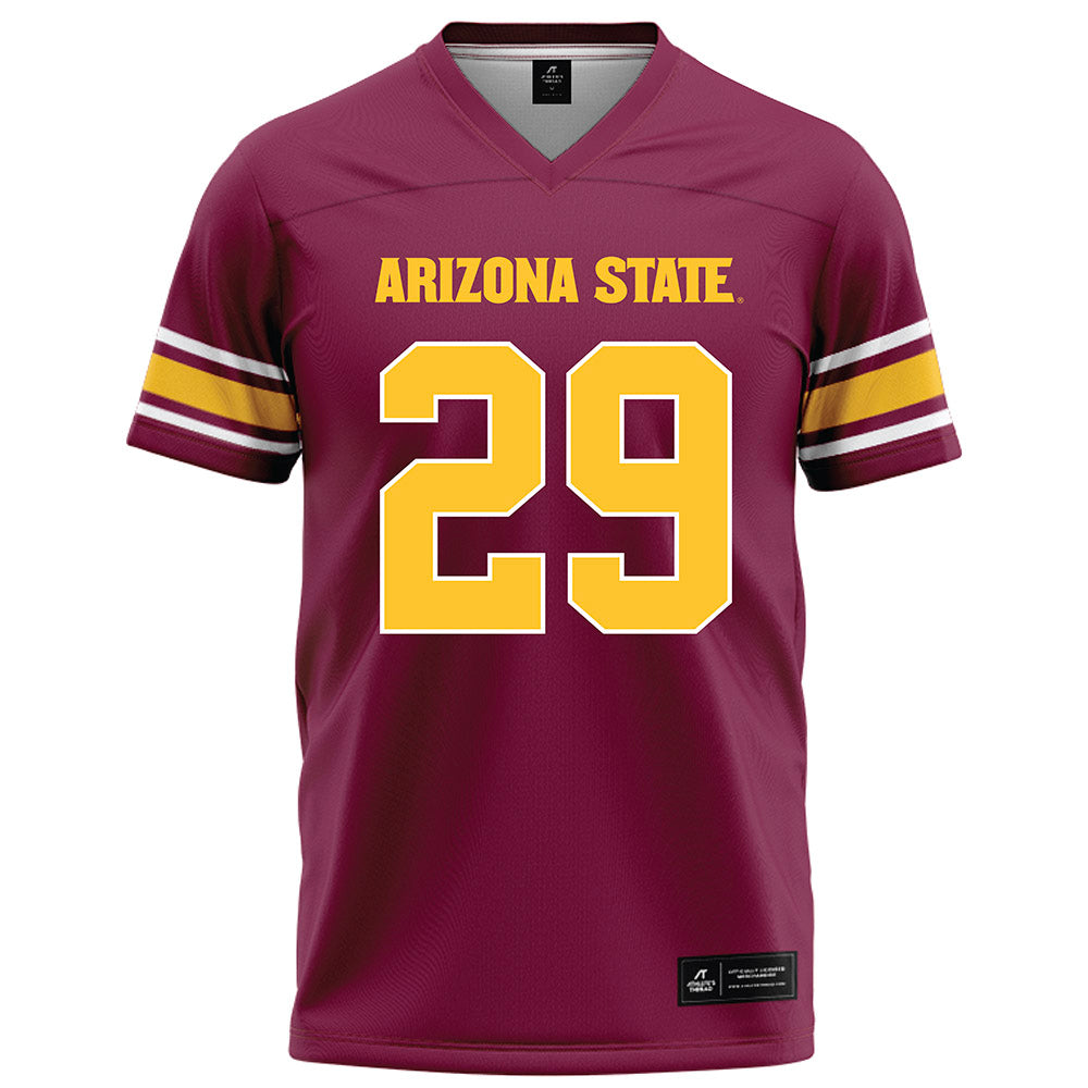 Arizona State - NCAA Football : Plas Johnson - Maroon Football Jersey