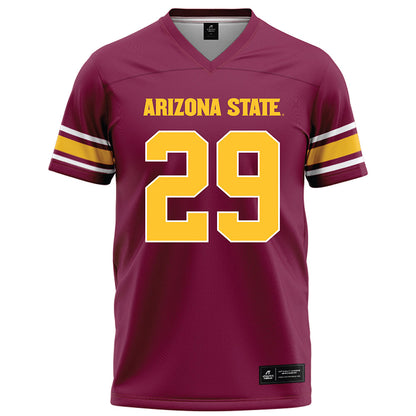 Arizona State - NCAA Football : Plas Johnson - Maroon Football Jersey