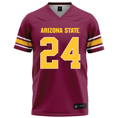 Arizona State - NCAA Football : Tate Romney - Maroon Football Jersey