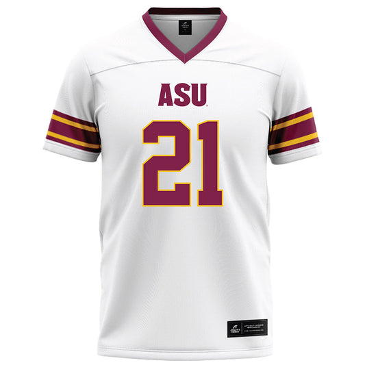 Arizona State - NCAA Football : Tony-Louis Nkuba - White Football Jersey