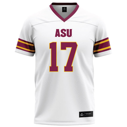 Arizona State - NCAA Football : Kaleb Black - White Football Jersey