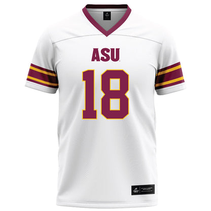 Arizona State - NCAA Football : Jalen Moss - White Football Jersey-0
