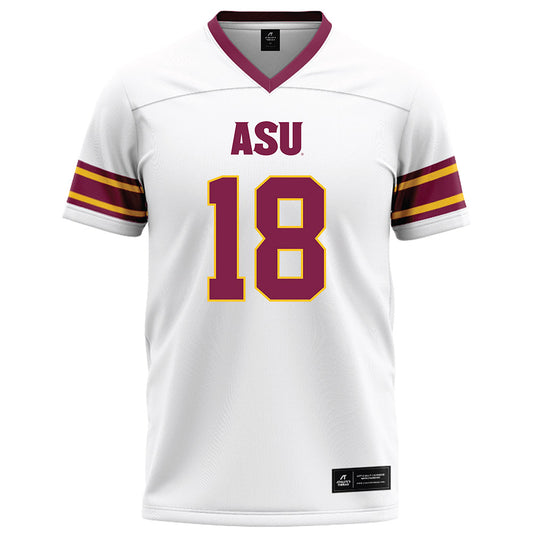 Arizona State - NCAA Football : Jalen Moss - White Football Jersey-0