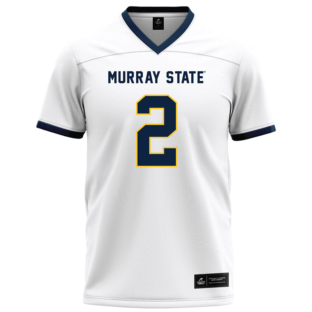 Murray State - NCAA Football : Jkalon Carter - White Football Jersey-0