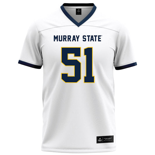 Murray State - NCAA Football : zaccheous grady - White Football Jersey-0