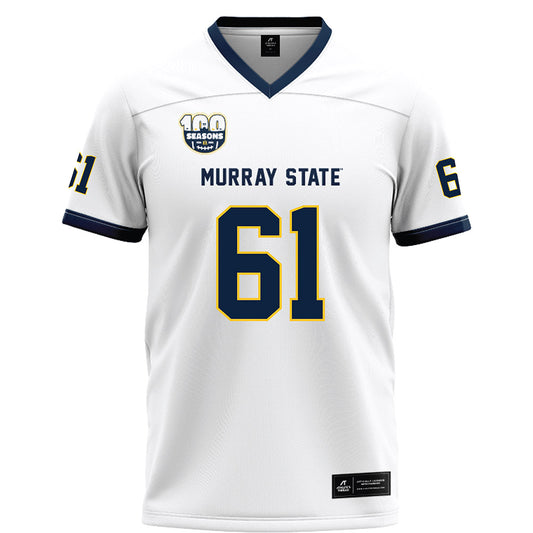 Murray State - NCAA Football : Spencer Davis - 100th Year White Football Jersey