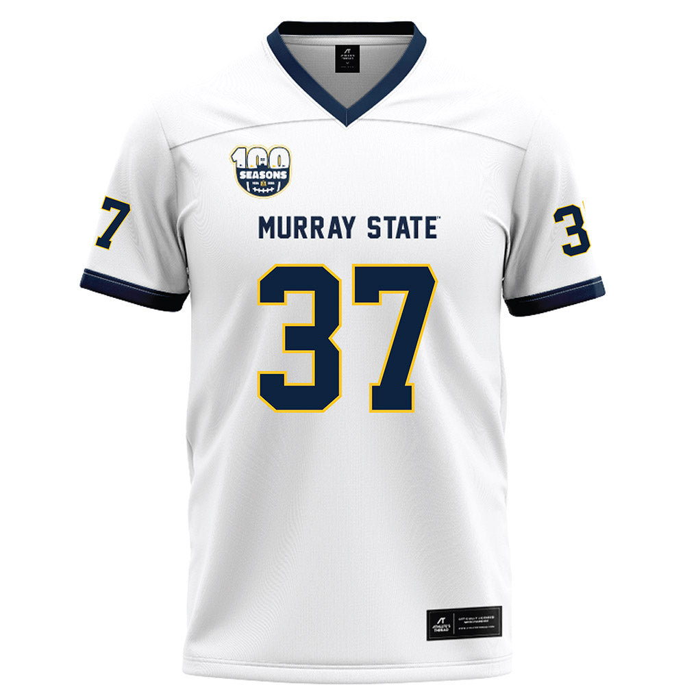 Murray State - NCAA Football : Logan Laughlin - White Football Jersey-0