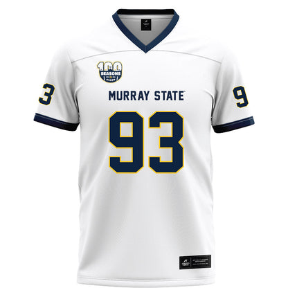 Murray State - NCAA Football : CJ Sanderson - White Football Jersey-0