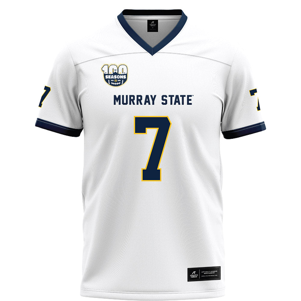 Murray State - NCAA Football : Kaleb Bailey - White Football Jersey-0