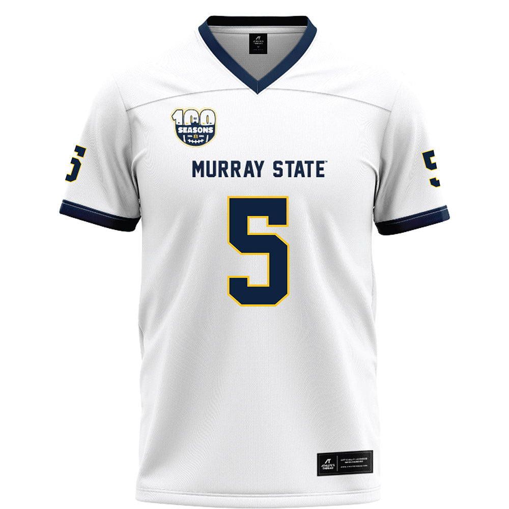 Murray State - NCAA Football : Sawyer Deerman - White Football Jersey-0