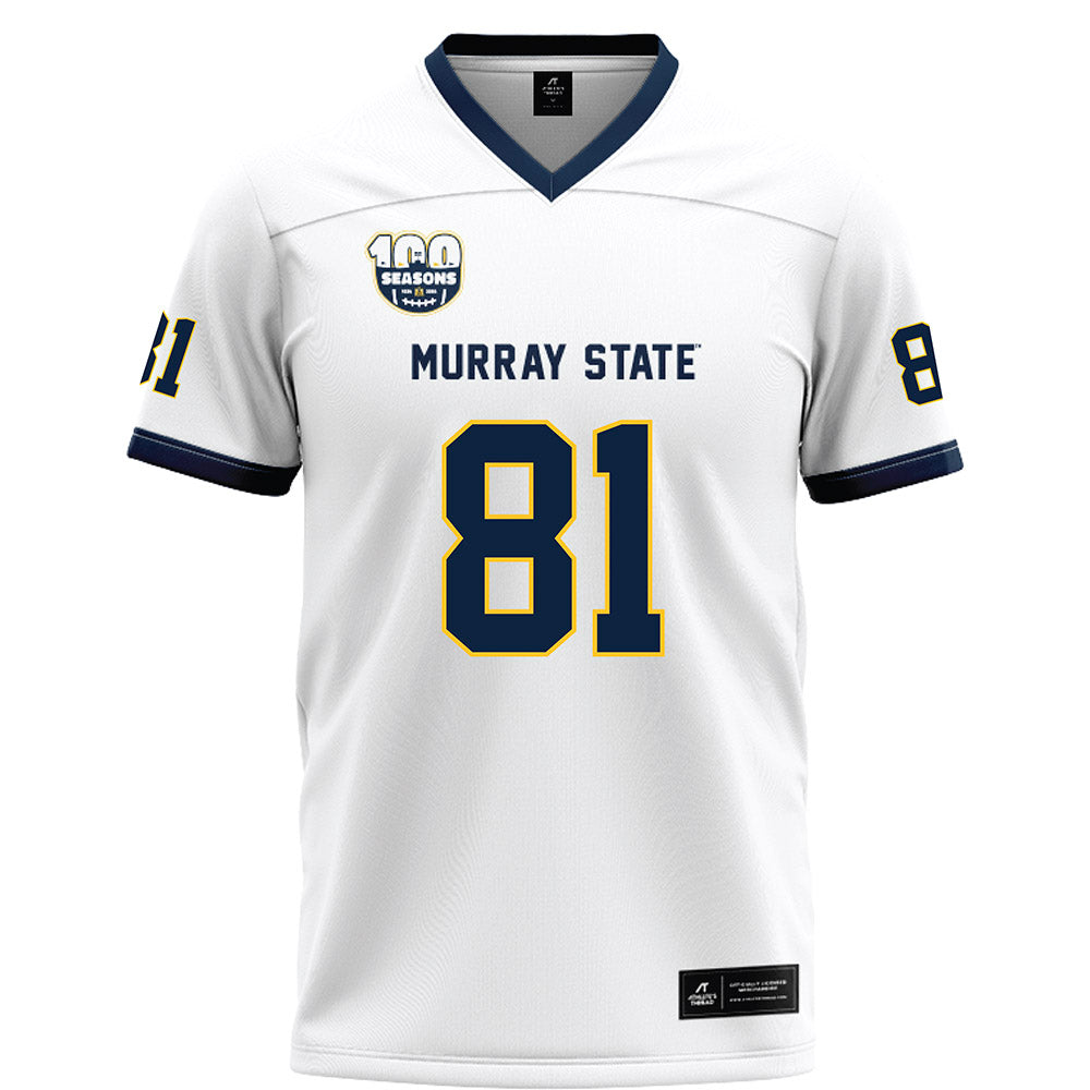 Murray State - NCAA Football : Ty Brown - White Football Jersey-0