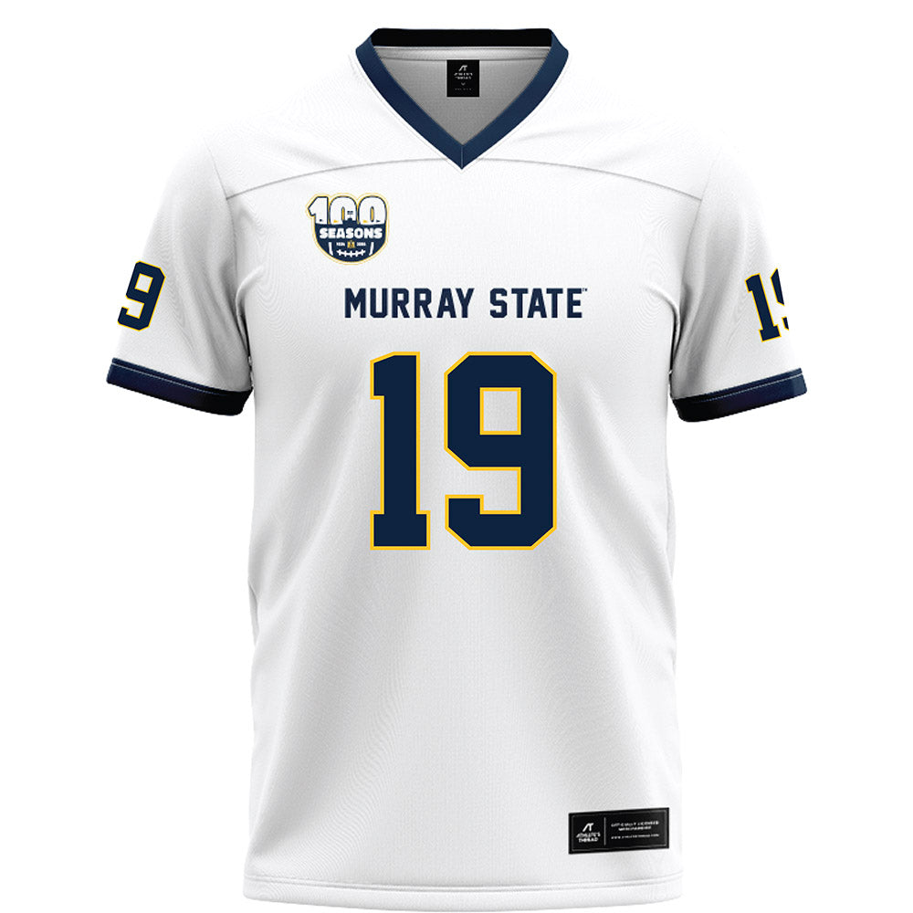 Murray State - NCAA Football : Matt Masingill - White Football Jersey-0
